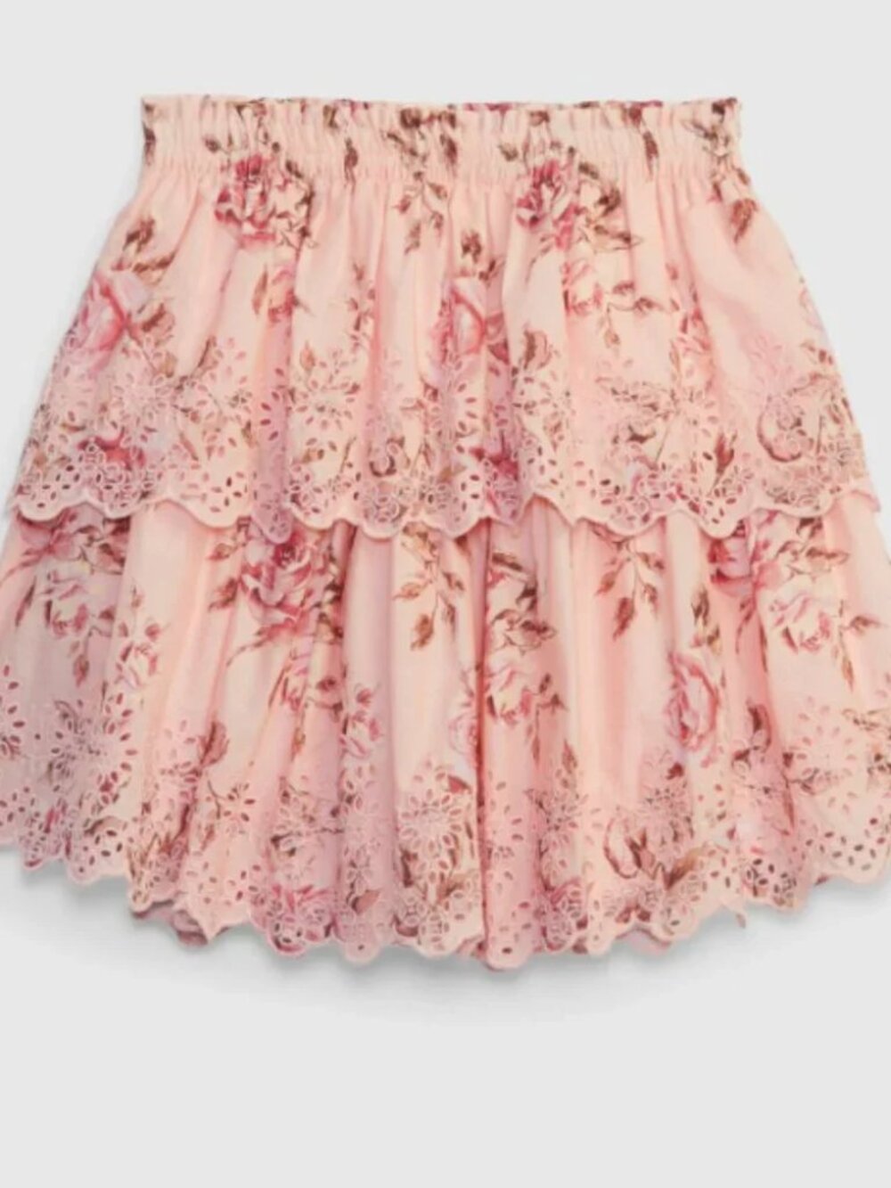 NWT Gap × LoveShackFancy Kids Floral Flippy Ruffle Skirt - Picture 2 of 8